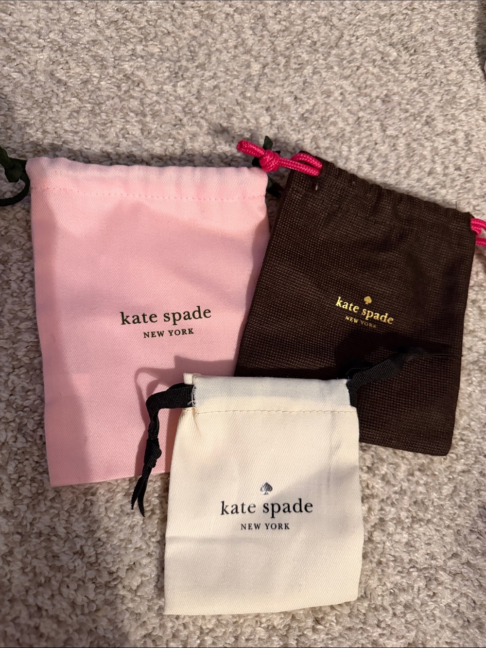 Authentic Kate spade jewelry dust bags